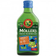 Купить Рыбий жир Меллер Moller omega 3 (Mollers) раствор с фруктовым вкусом Европа флакон 250мл в Севастополе